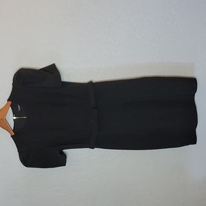 Express Black Puff Sleeve Dress